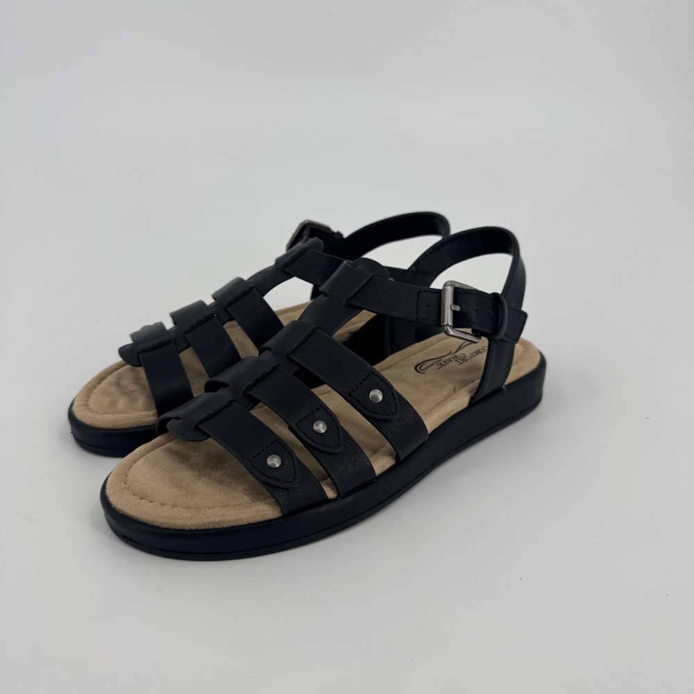 Easy Street Women's Black Chirp Flat Gladiator Sandals 6.5 - Picture 3 of 9